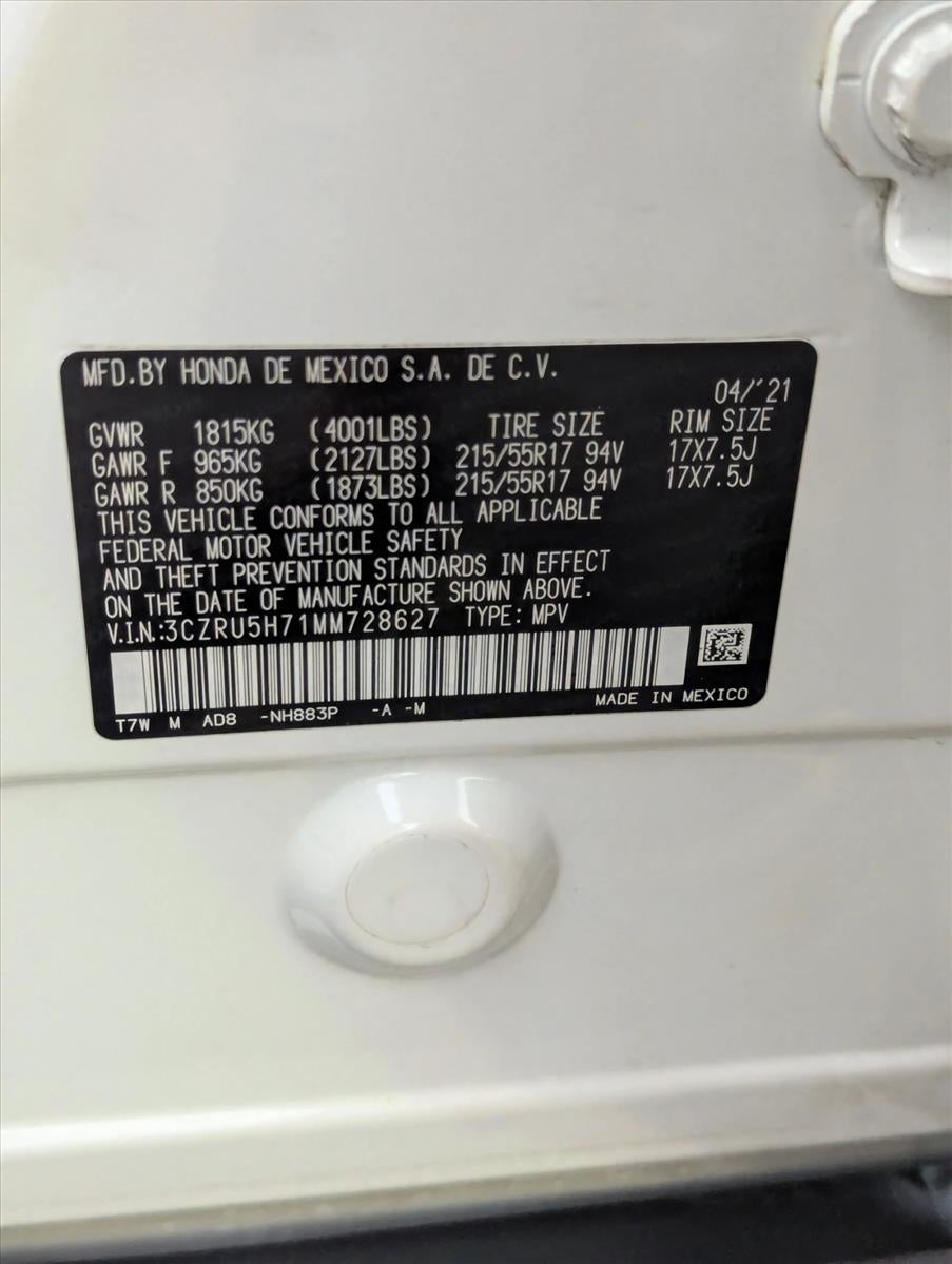 2021 Honda HR-V EX-L 2WD CVT