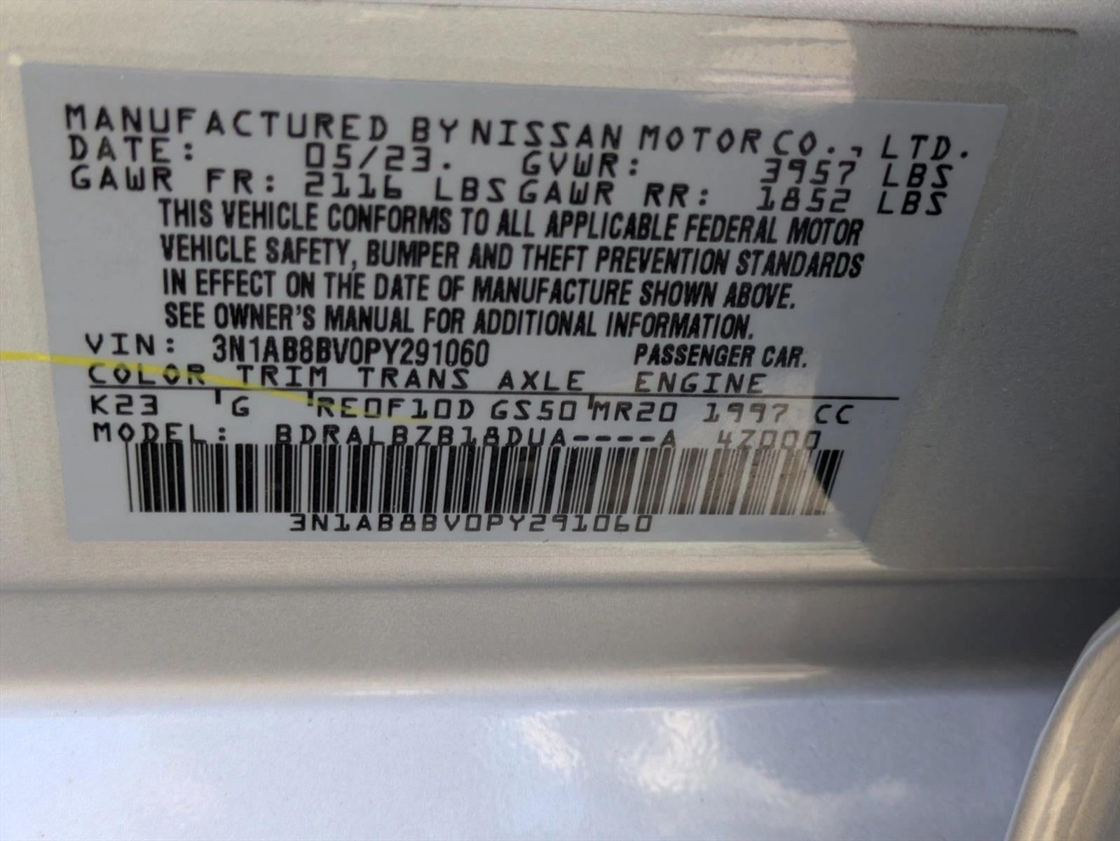 2023 Nissan Sentra S CVT