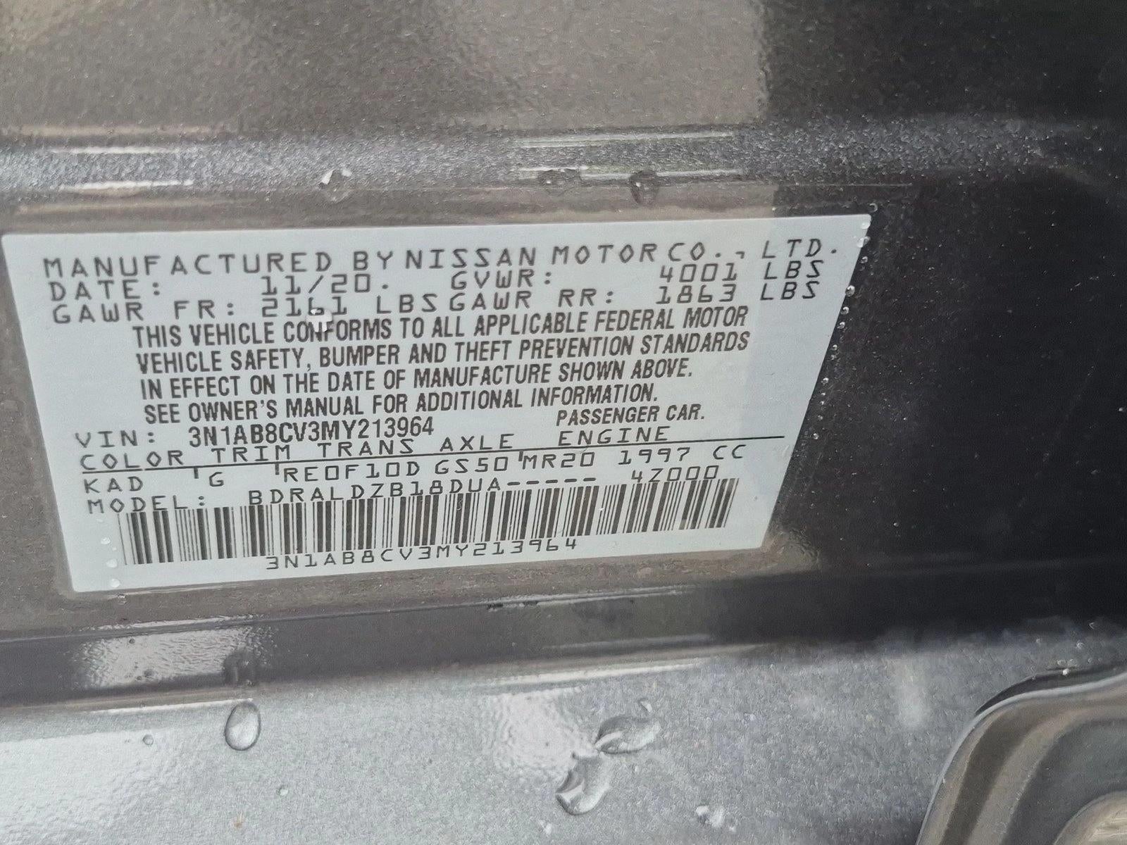 2021 Nissan Sentra SV CVT