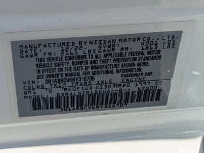 2022 Nissan Sentra SV CVT