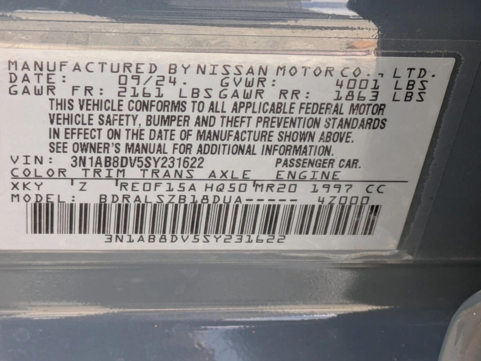 2025 Nissan Sentra SR CVT