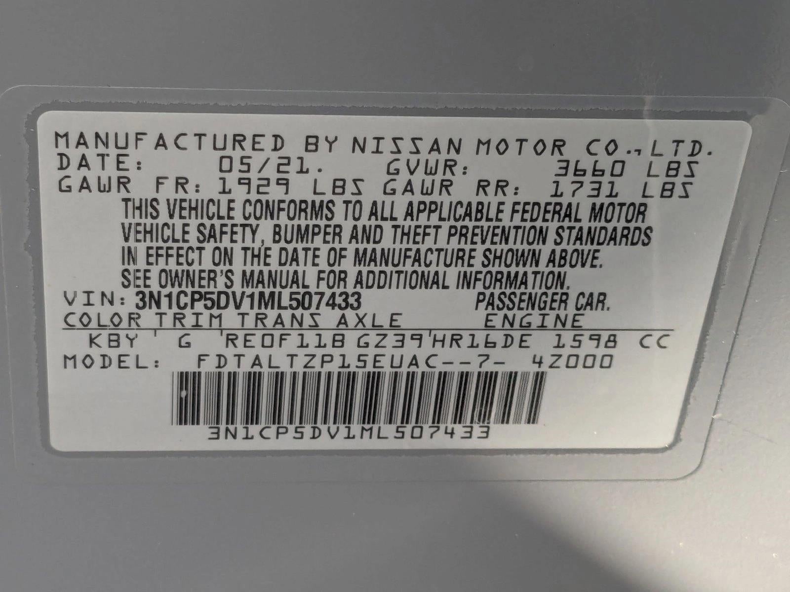 2021 Nissan Kicks SR FWD