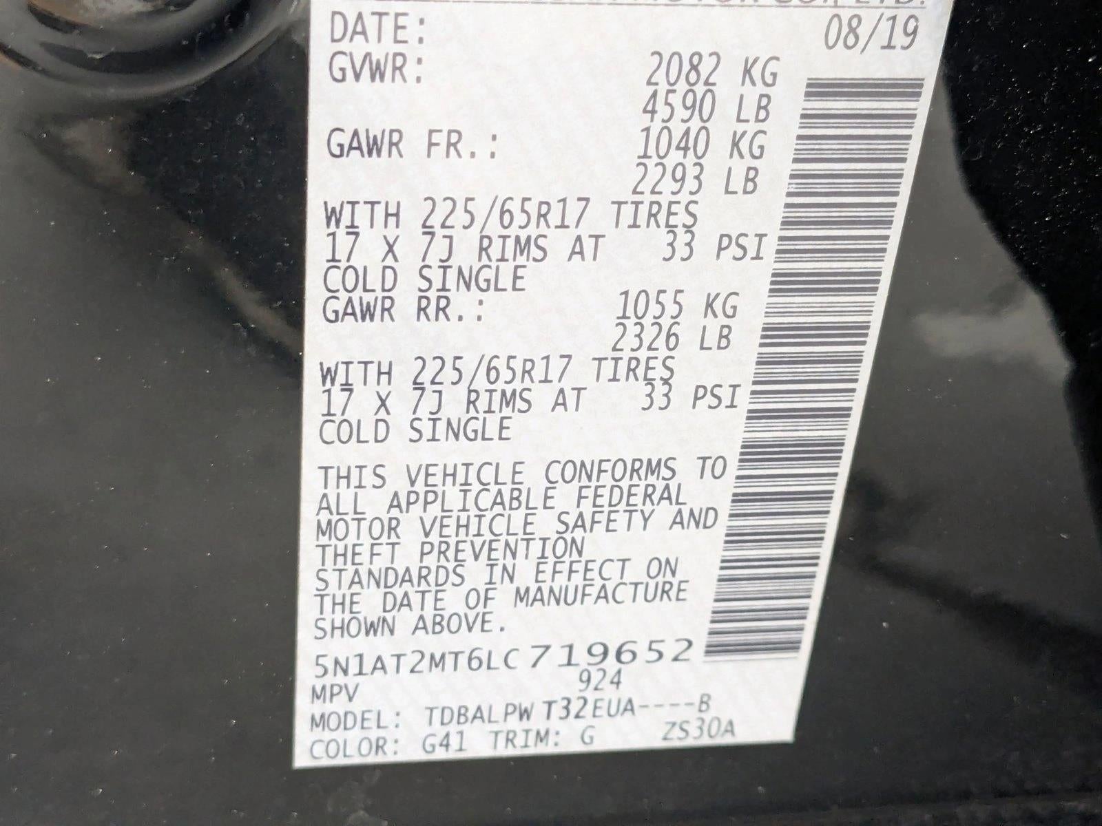 2020 Nissan Rogue FWD S