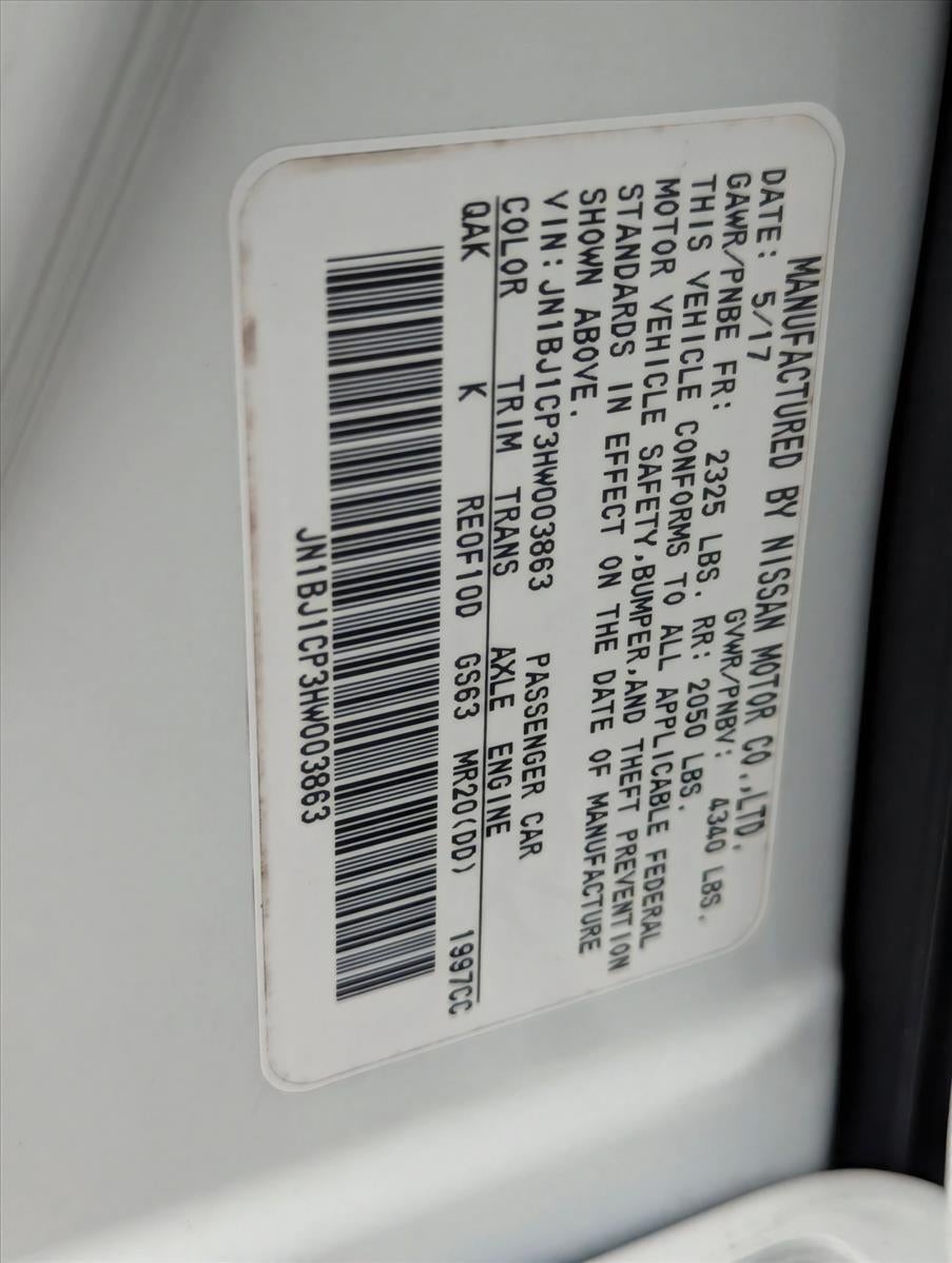 2017 Nissan Rogue Sport FWD SV