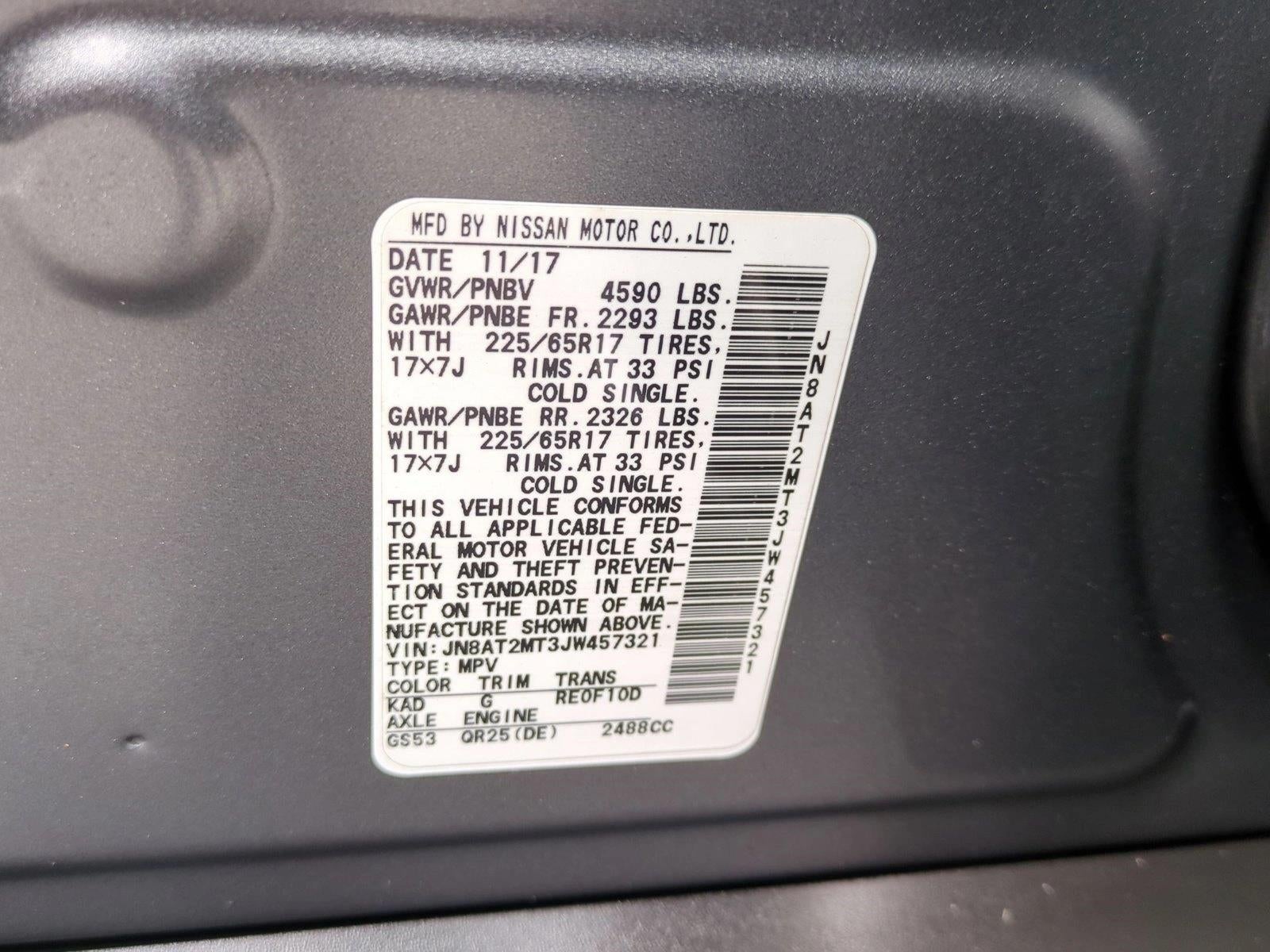 2018 Nissan Rogue FWD SV