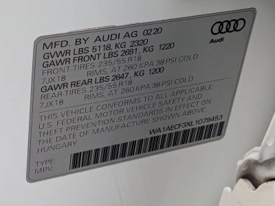 2020 Audi Q3 Premium 45 TFSI quattro