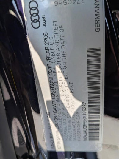 2019 Audi A3 Sedan Premium 40 TFSI