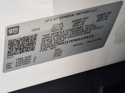 2023 Chevrolet Tahoe 2WD RST