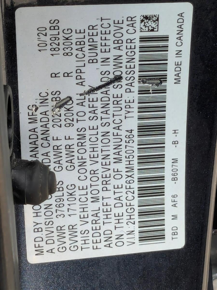 2021 Honda Civic Sedan LX CVT