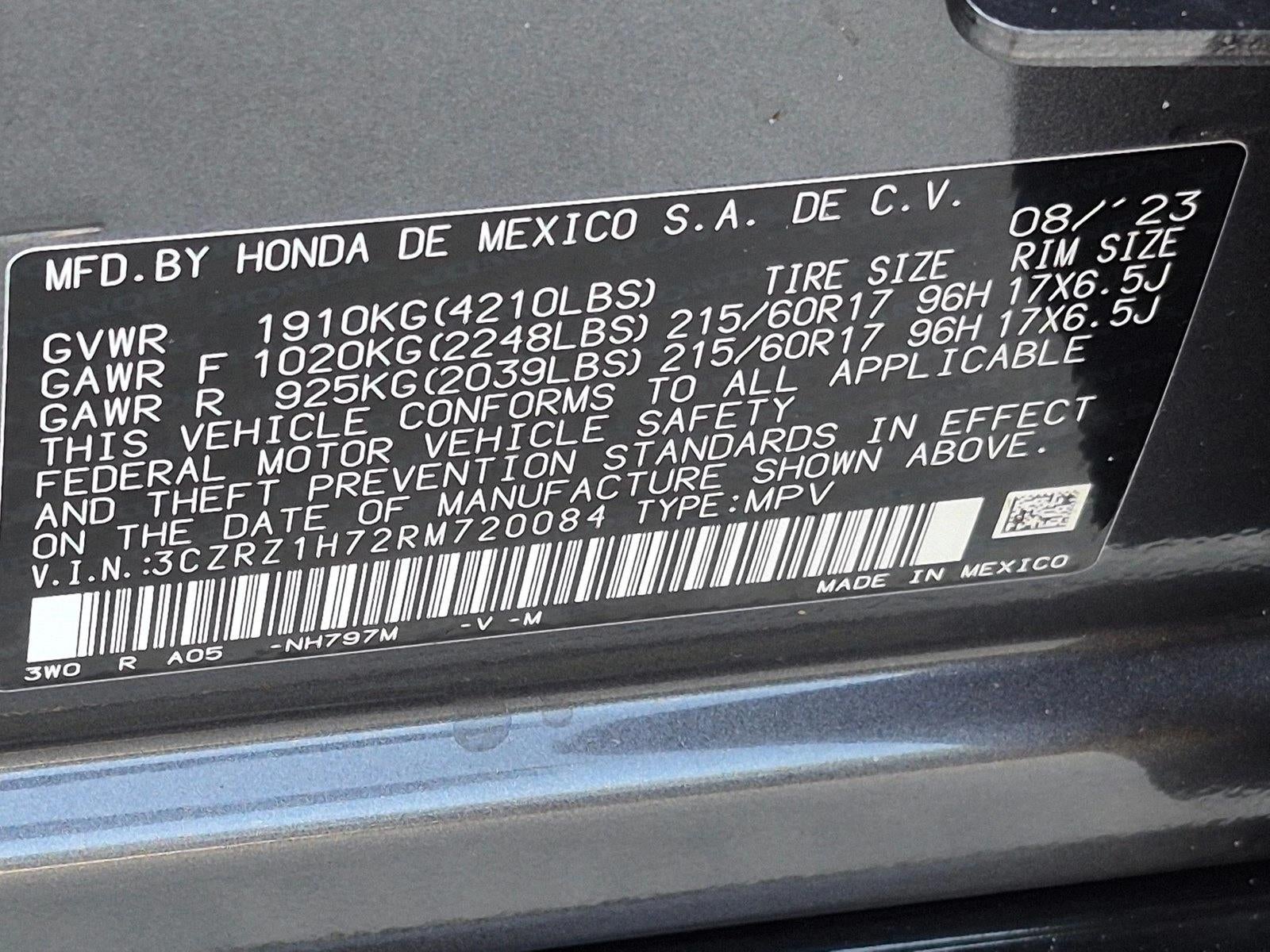 2024 Honda HR-V EX-L 2WD CVT