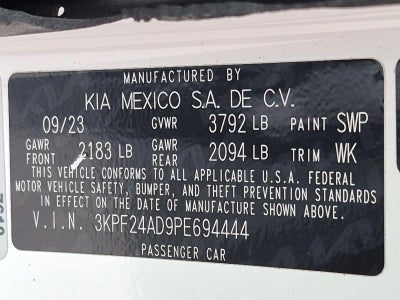 2023 Kia Forte LXS IVT