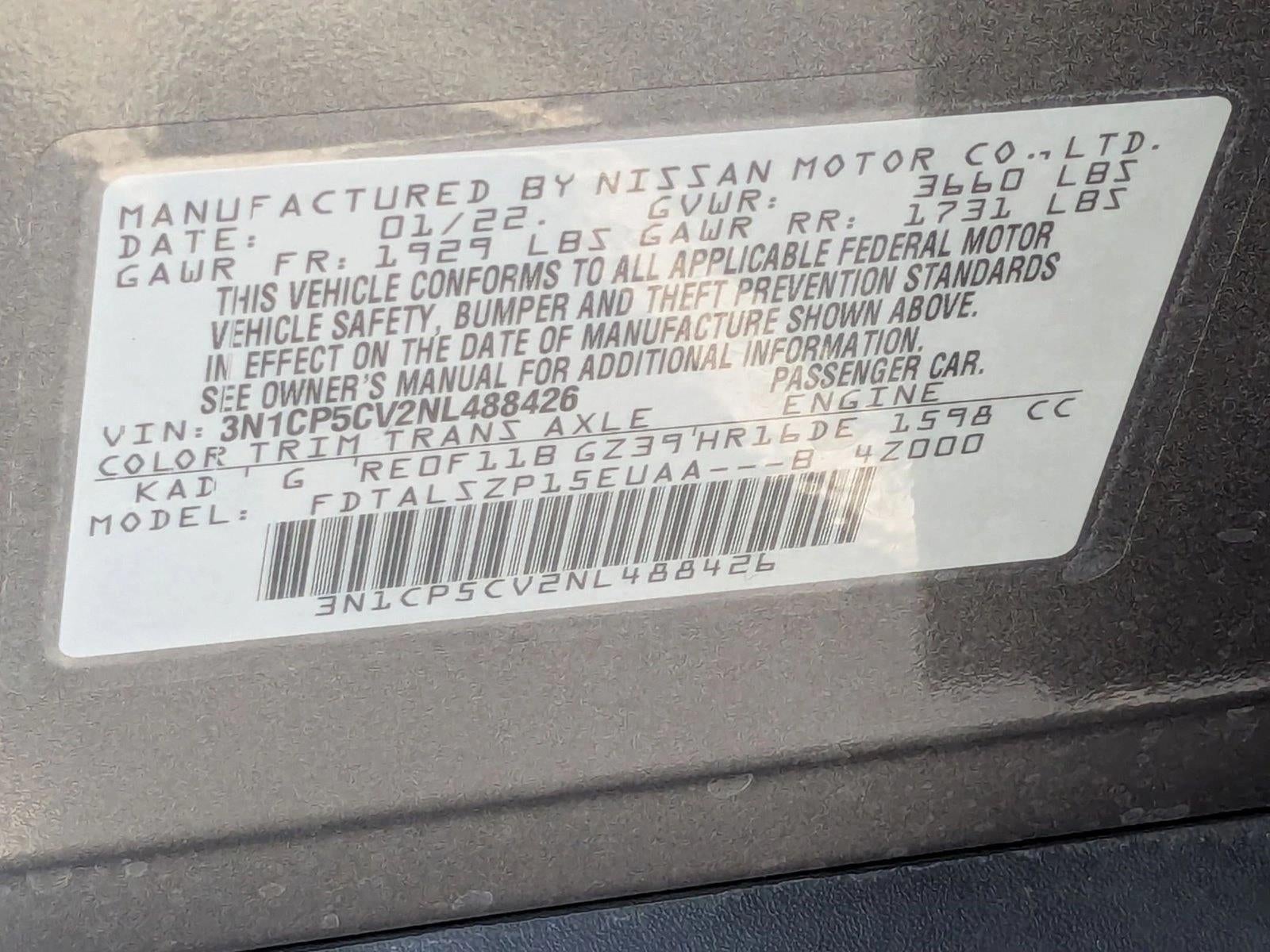 2022 Nissan Kicks SV FWD
