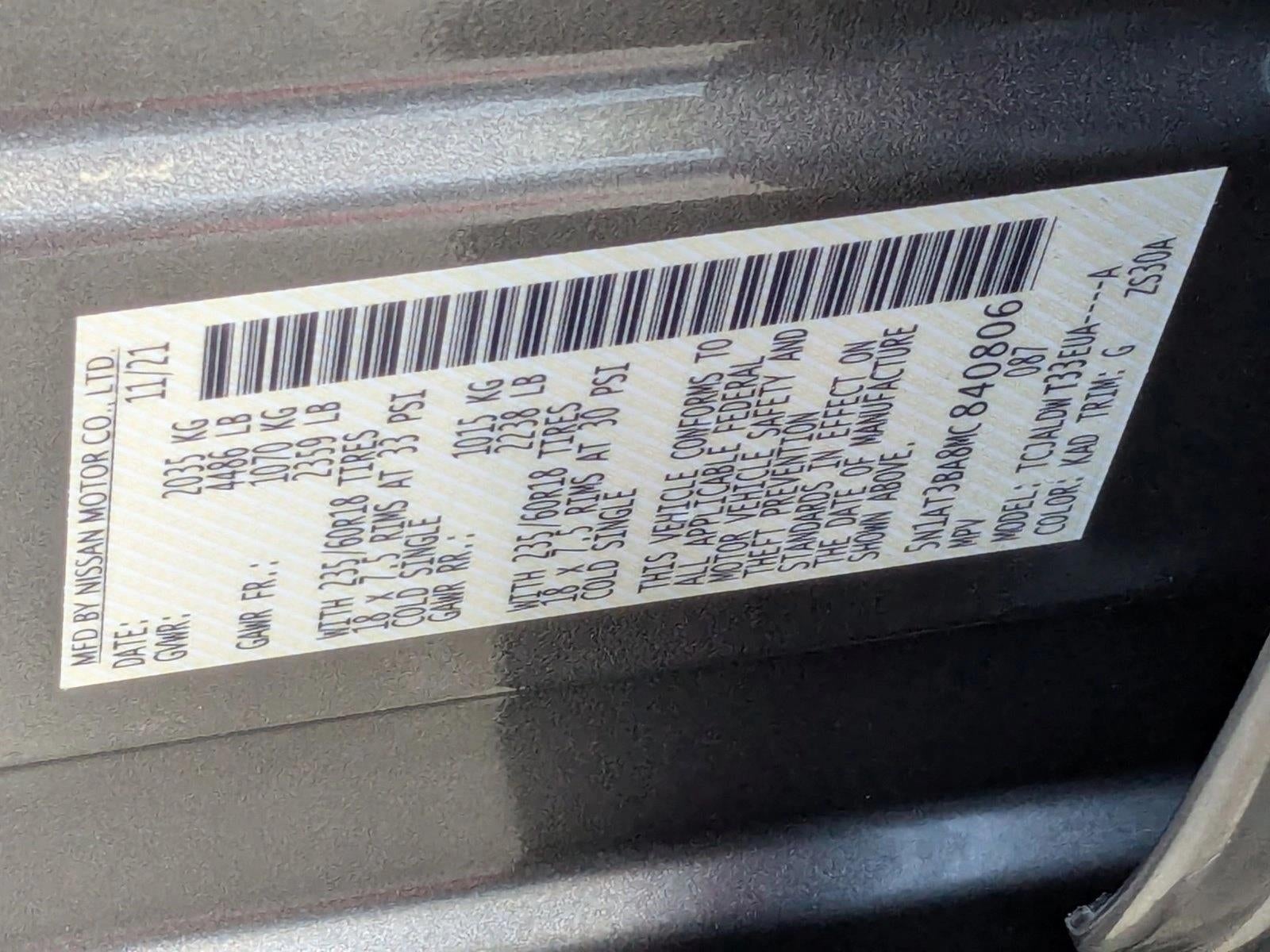 2021 Nissan Rogue FWD SV