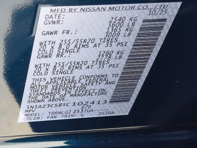 2026 Nissan Murano AWD SL *Ltd Avail*