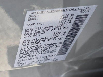 2025 Nissan Pathfinder Platinum 2WD
