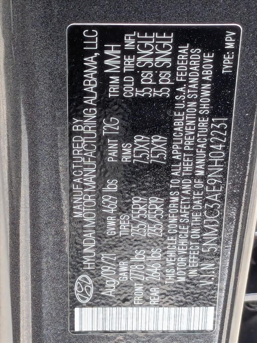 2022 Hyundai TUCSON SEL FWD