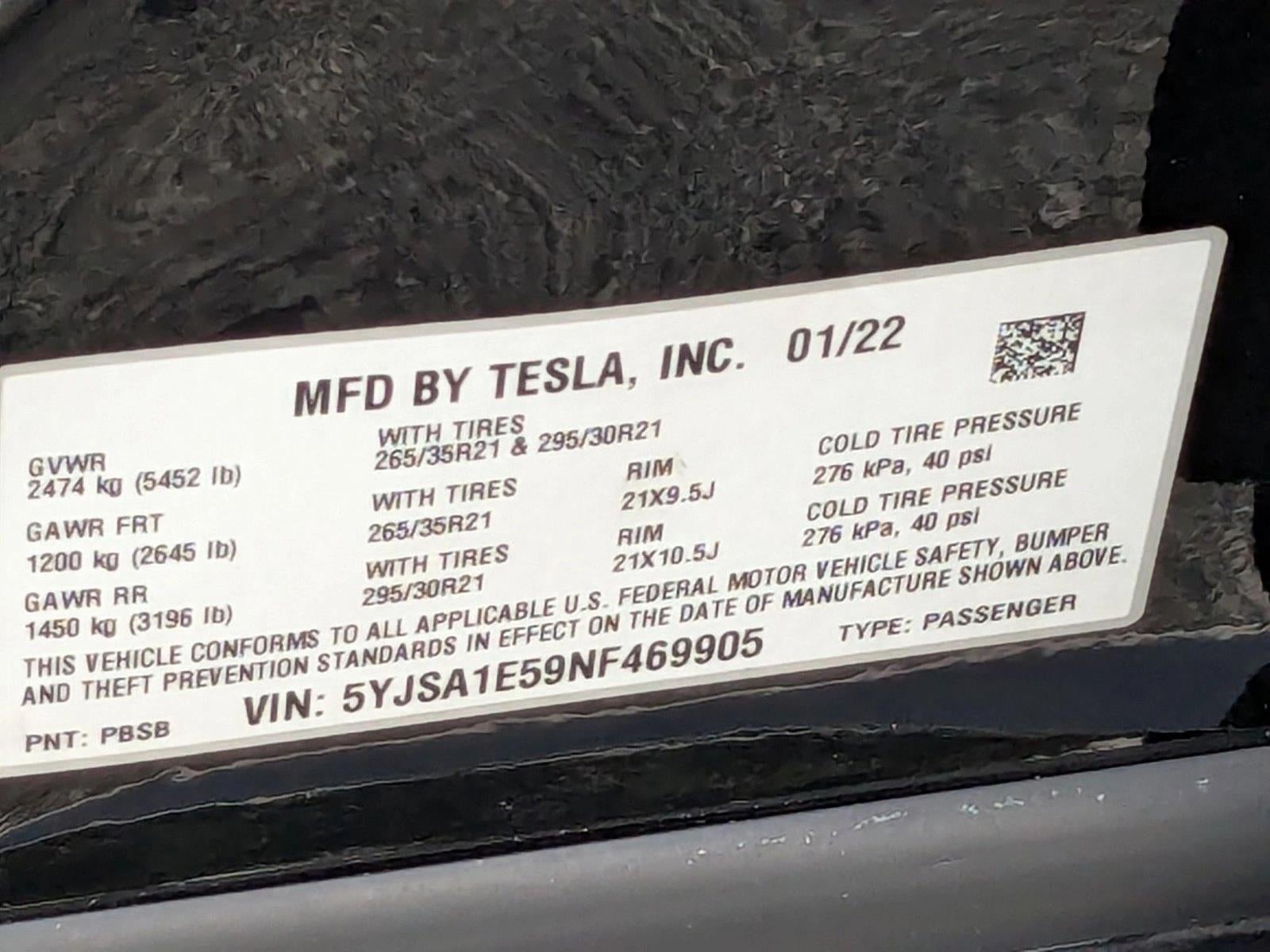 2022 Tesla Model S AWD