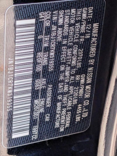 2019 Nissan Rogue Sport AWD SV