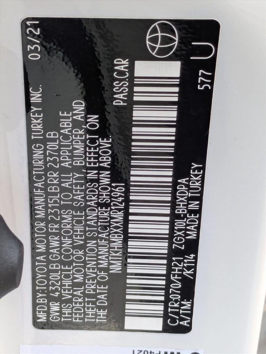 2021 Toyota C-HR LE FWD (Natl)