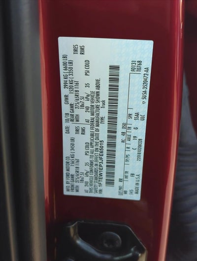 2018 Ford F-150 XLT 4WD SuperCrew 5.5' Box