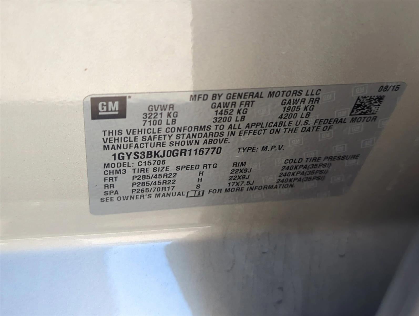 2016 Cadillac Escalade RWD Luxury Collection