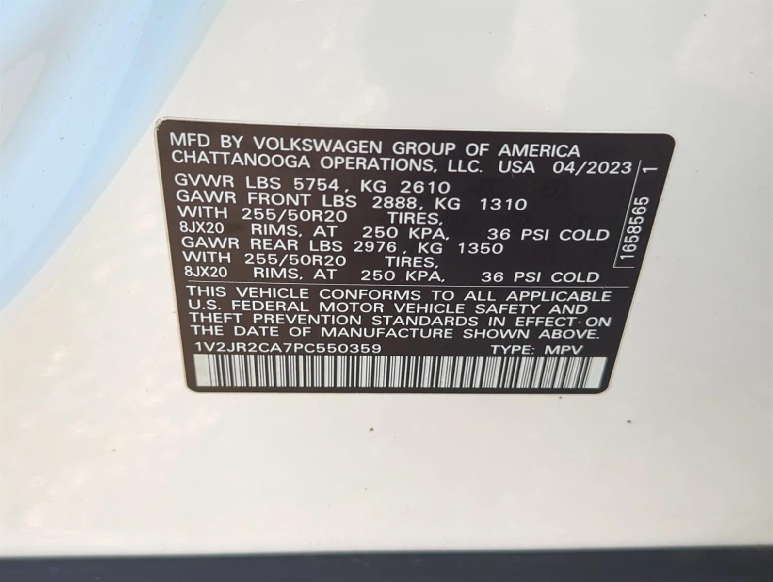 2023 Volkswagen Atlas 3.6L V6 SE w/Technology FWD