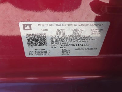 2019 Chevrolet Silverado 1500 LD Double Cab Standard Box 4-Wheel Drive LT