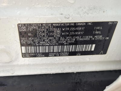 2021 Toyota RAV4 XLE FWD (GS)