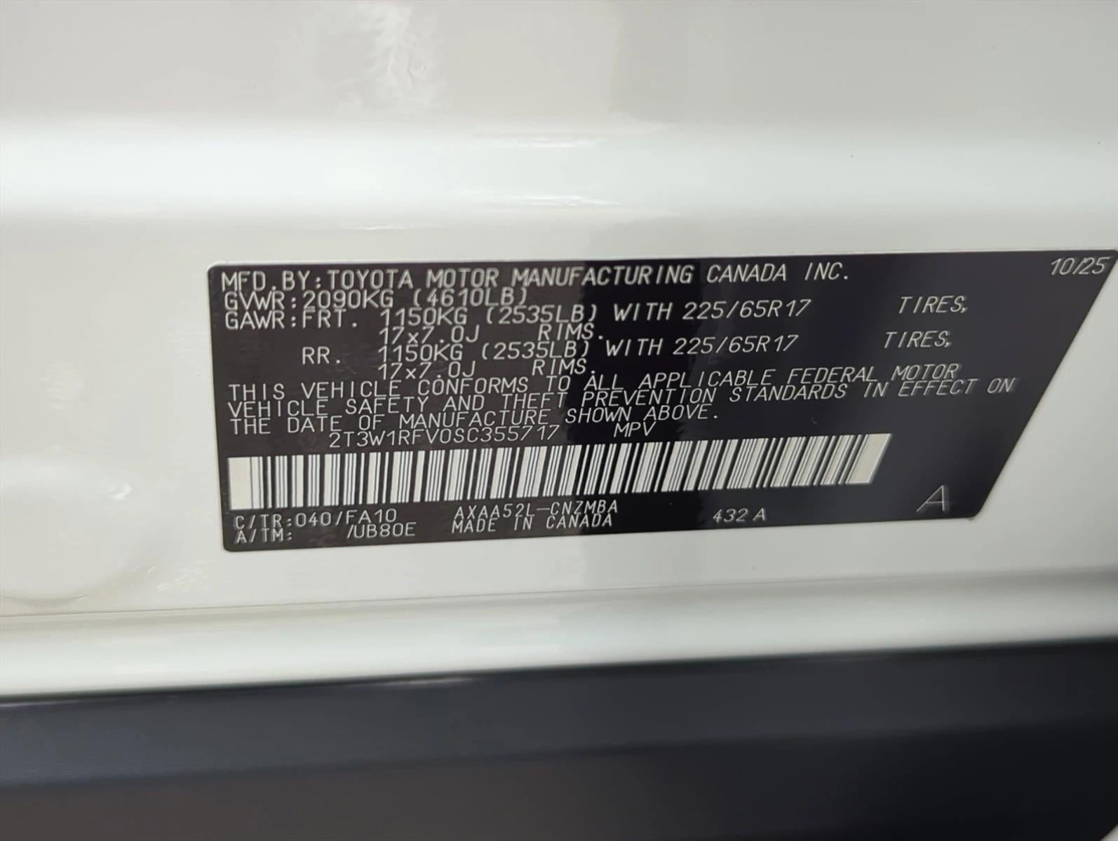 2025 Toyota RAV4 XLE FWD (GS)