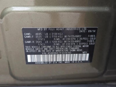 2015 Subaru Outback 2.5i Premium