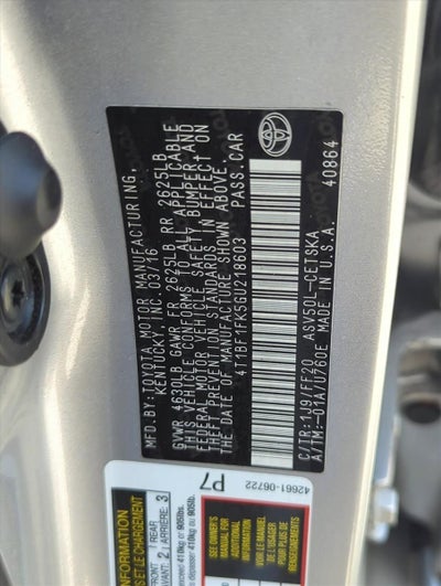 2016 Toyota Camry 4dr Sdn I4 Auto SE (SE)