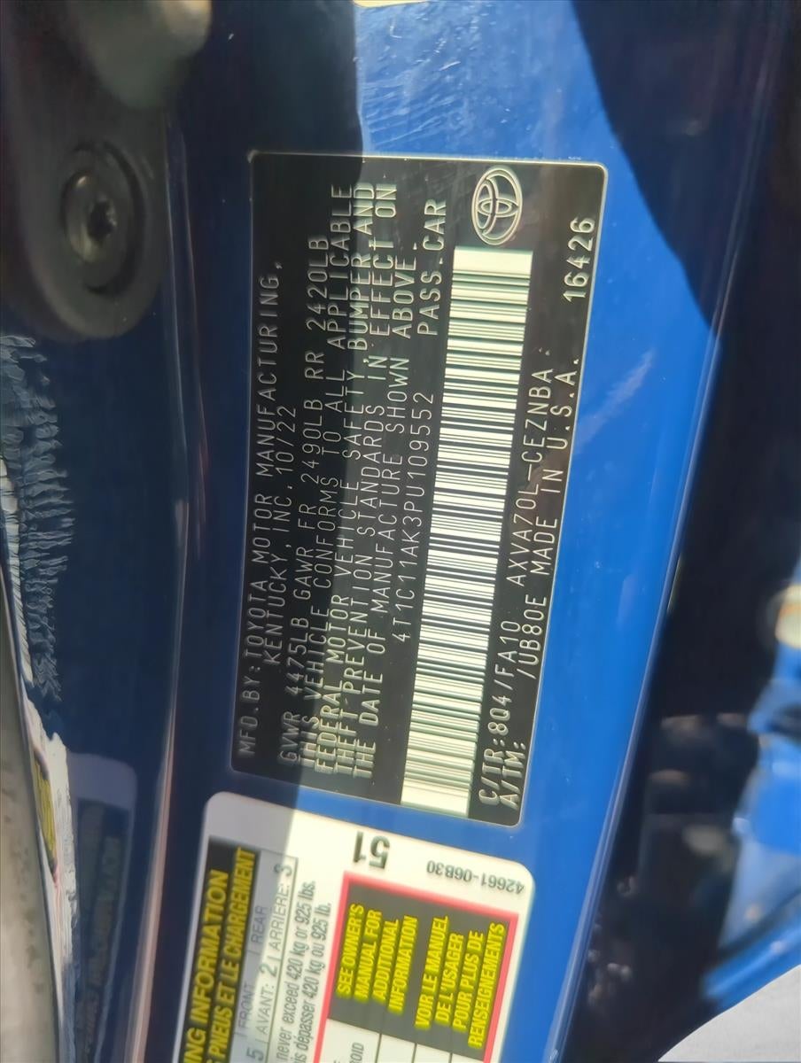 2023 Toyota Camry LE Auto (SE)