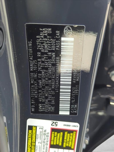 2026 Toyota Camry SE (SE)