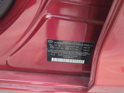 2016 Hyundai SONATA 4dr Sdn 2.4L
