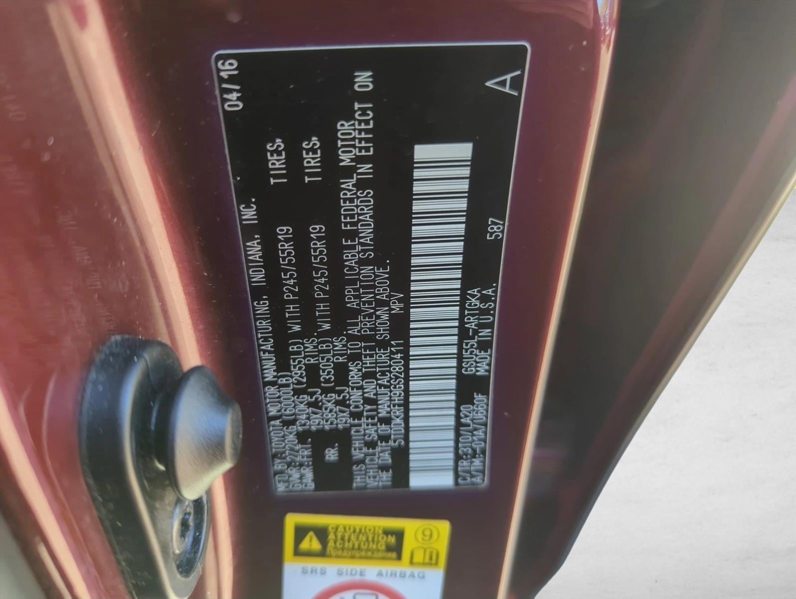 2016 Toyota Highlander AWD 4dr V6 Limited (Natl)