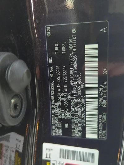 2021 Toyota Highlander XLE FWD (Natl)