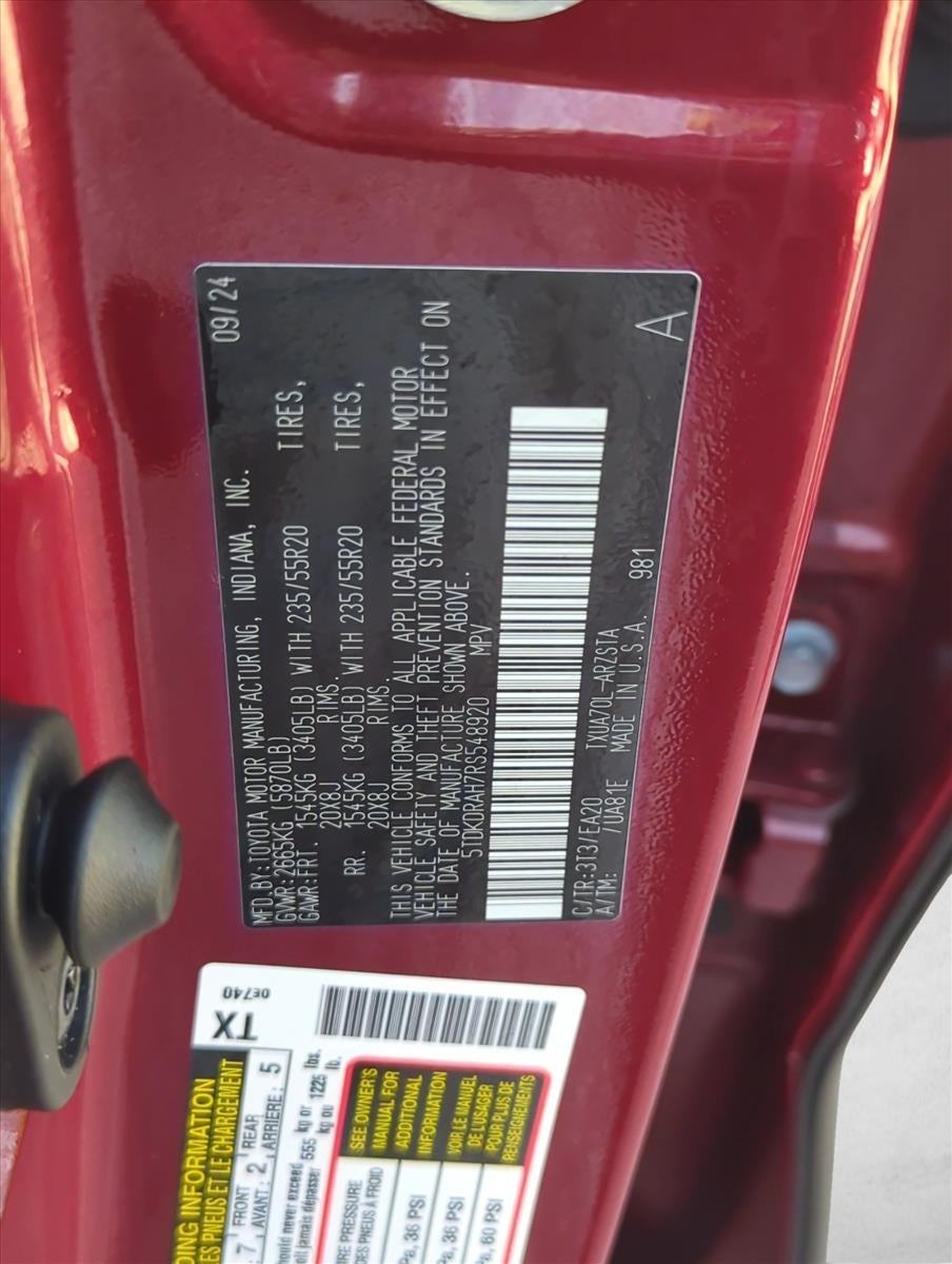 2024 Toyota Highlander XSE FWD (Natl)