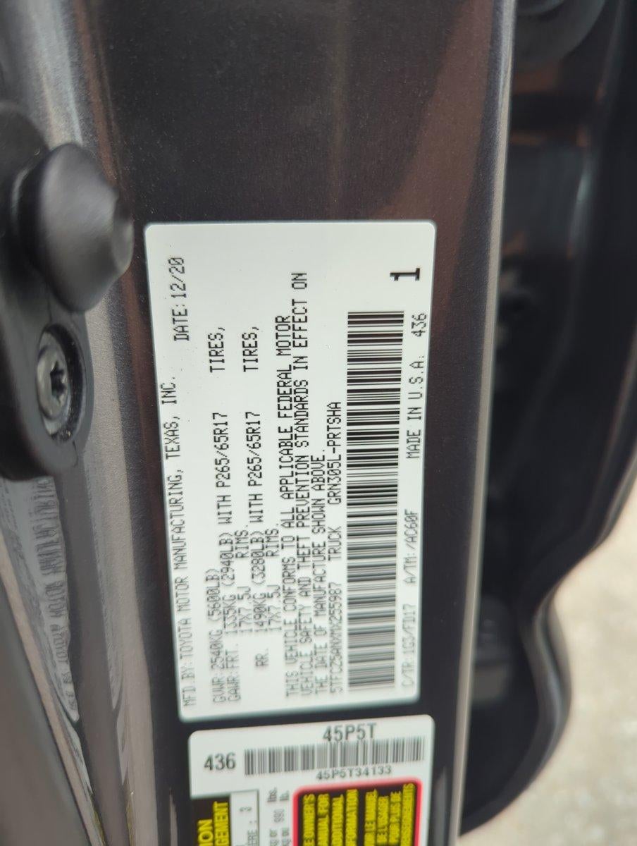 2021 Toyota Tacoma 4WD 4WD TRD Sport Double Cab 5' Bed V6 AT (Natl)