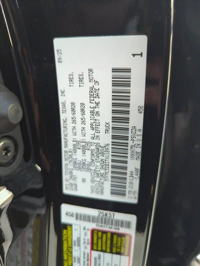 2026 Toyota Tundra 4WD 4WD 1794 Edition Hybrid CrewMax 5.5' Bed (Natl)