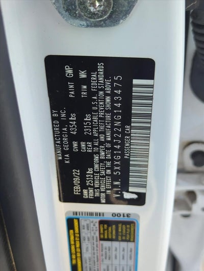 2022 Kia K5 LXS Auto FWD