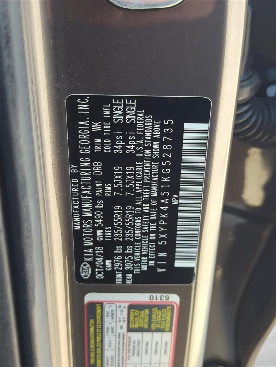 2019 Kia Sorento SX Limited V6 FWD