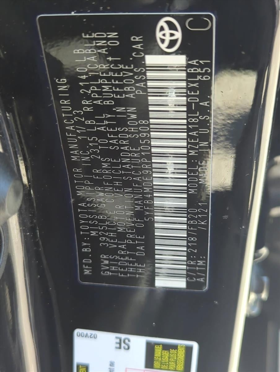2024 Toyota Corolla LE CVT (Natl)