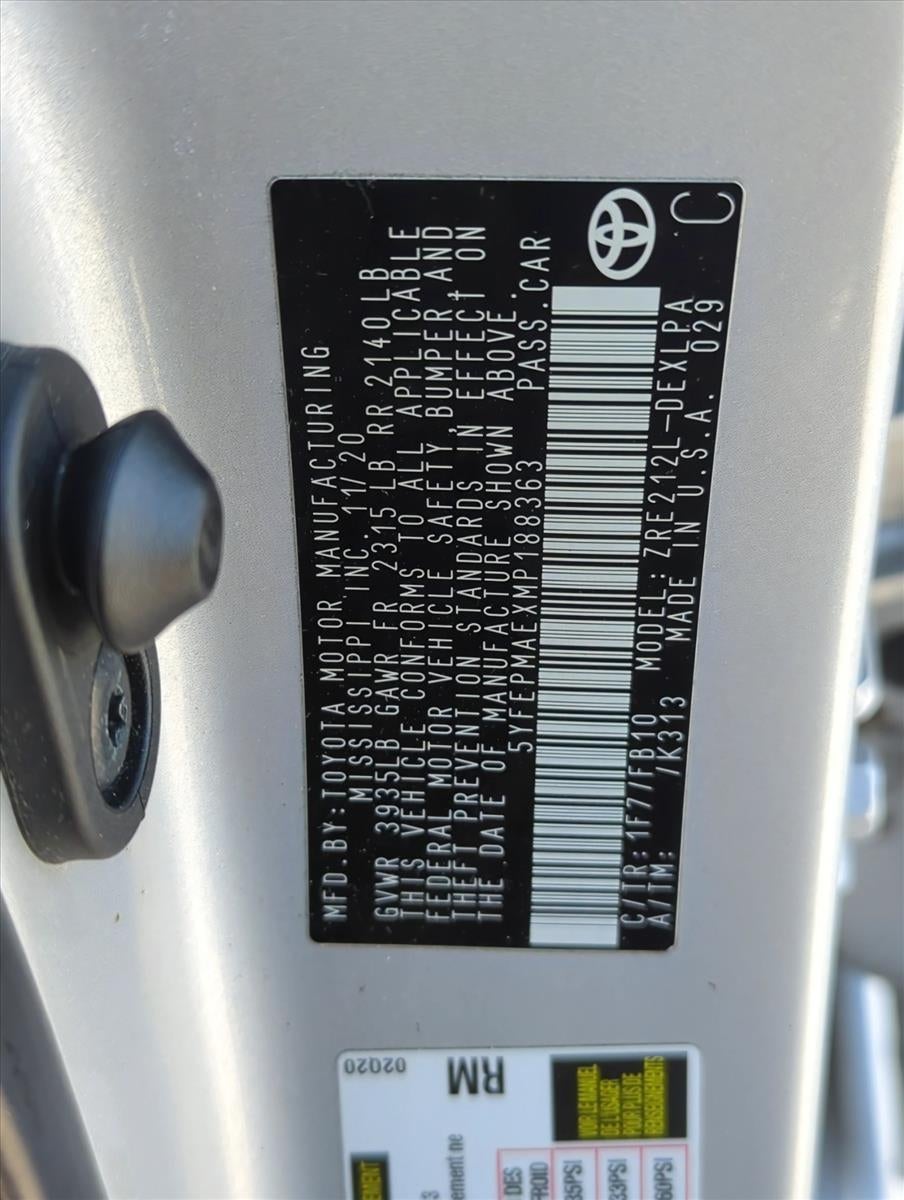 2021 Toyota Corolla LE CVT (Natl)