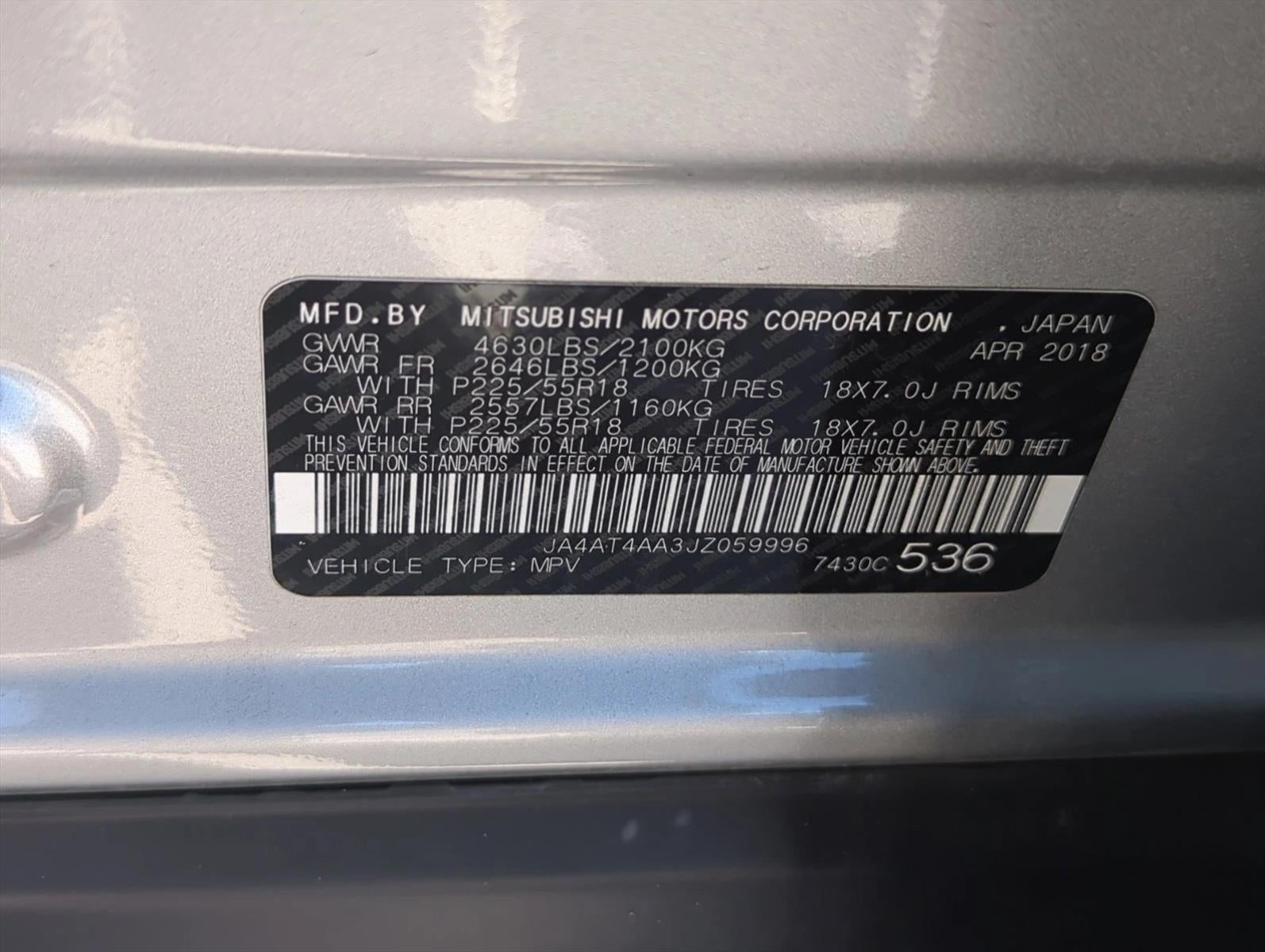 2018 Mitsubishi Eclipse Cross LE S-AWC