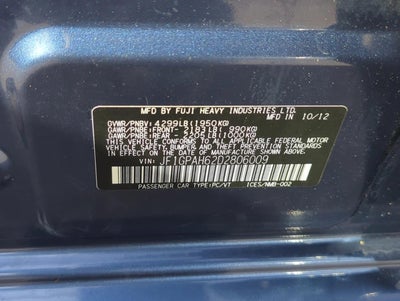 2013 Subaru Impreza Wagon 5dr Auto 2.0i Limited