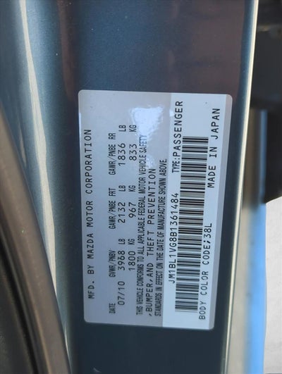 2011 Mazda Mazda3 4dr Sdn Auto i Touring