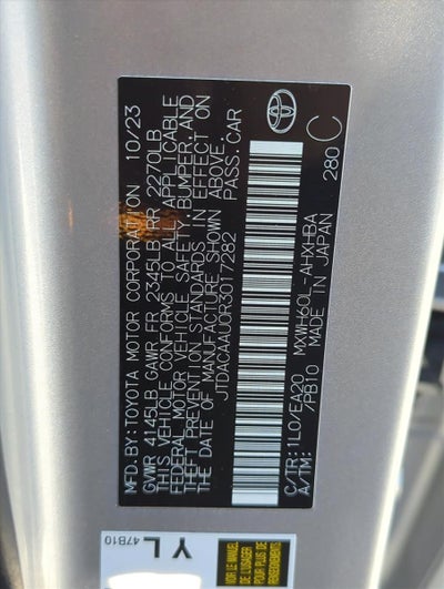 2024 Toyota Prius Limited (Natl)