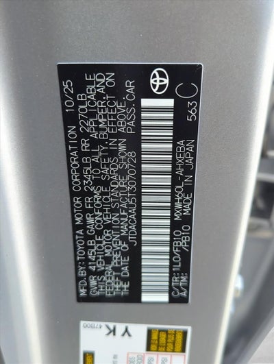 2026 Toyota Prius LE (Natl)