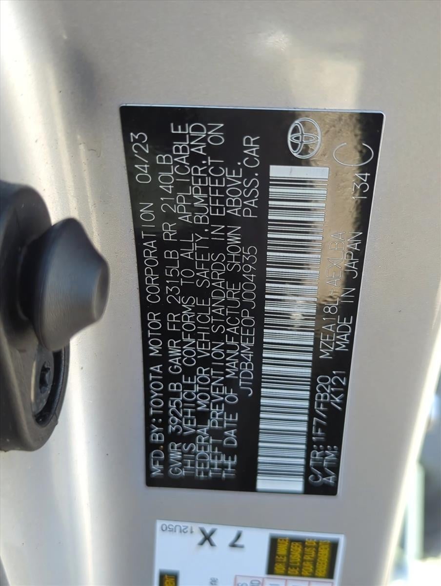 2023 Toyota Corolla LE CVT (Natl)