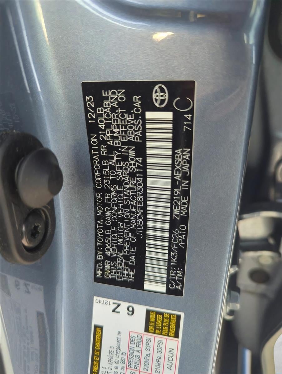 2024 Toyota Corolla Hybrid SE FWD (Natl)